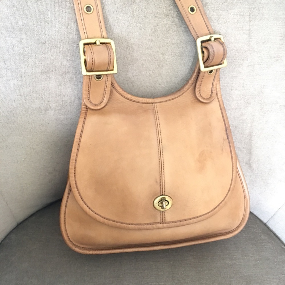 Vintage Coach Nyc Crescent Saddle Shoulder Bag